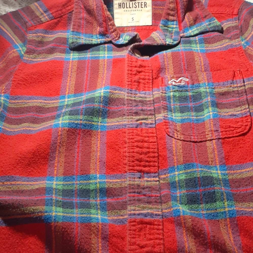A long sleeve vintage flannel